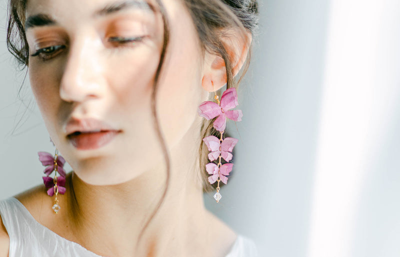 silk earrings