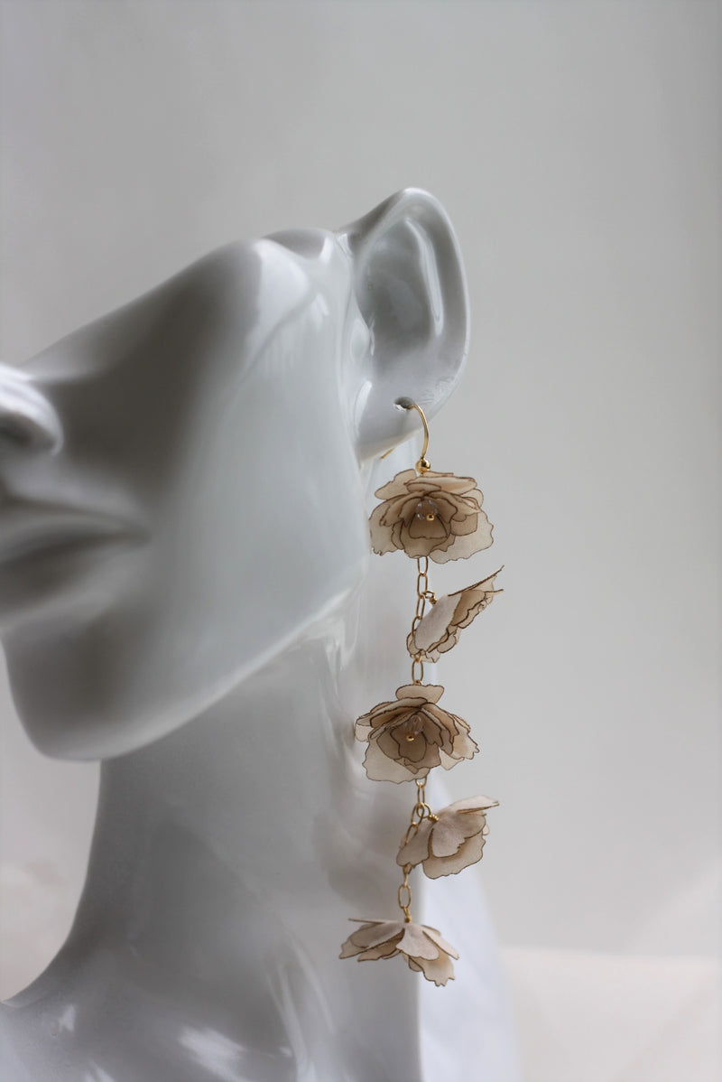 floral dangle earrings