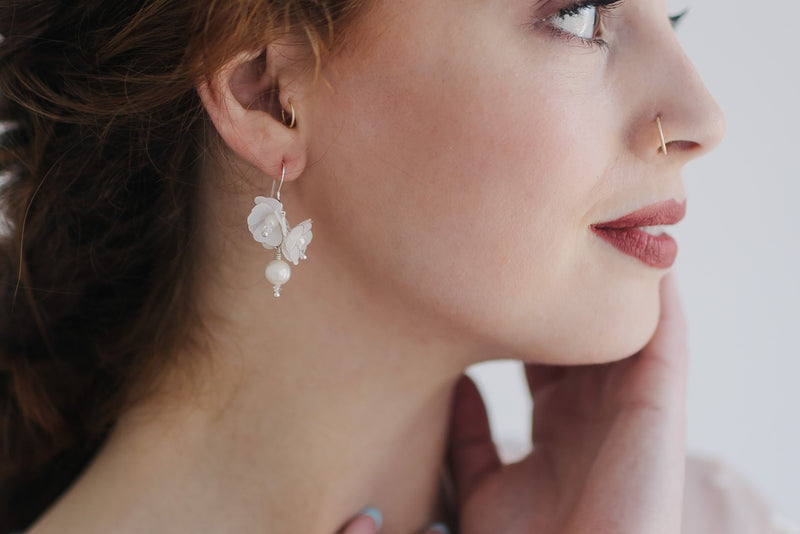silk earrings