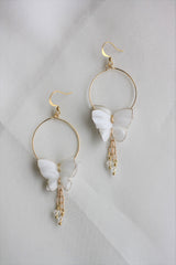 butterfly bridal earrings