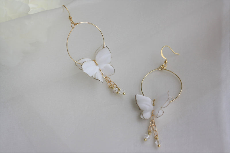 silk wedding earrings