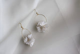 floral earrings