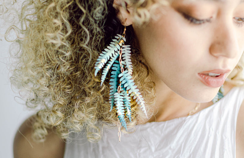 leaf earrings