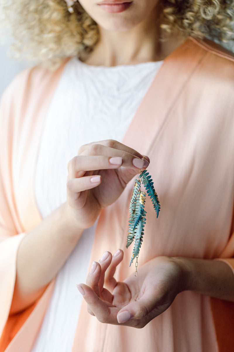 silk earrings