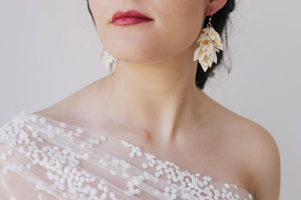 silk earrings