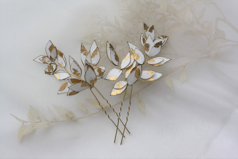 floral hair forks