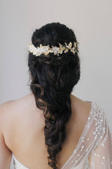 floral bridal crown